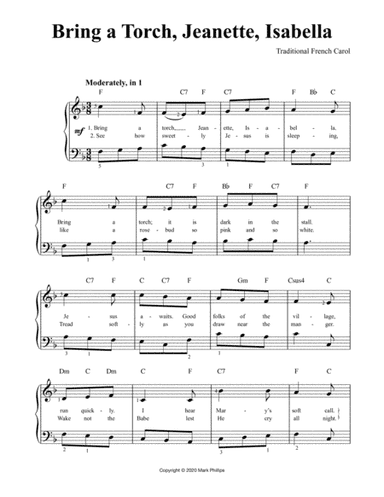 Bring a Torch, Jeanette, Isabella (arr. Mark Phillips)