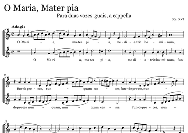 O Maria, mater pia (arr. Nixon Rafael Lunnys)