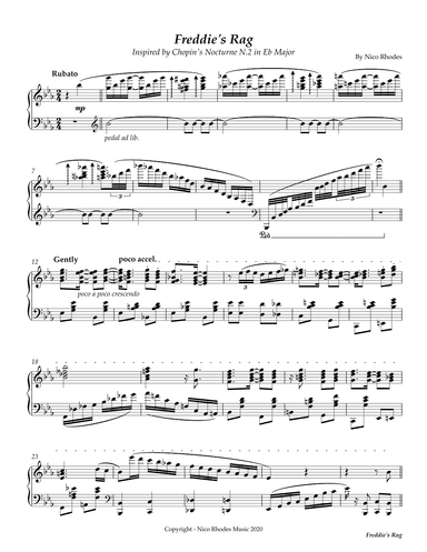 Freddie's Rag (Nocturne no.2 by Chopin)