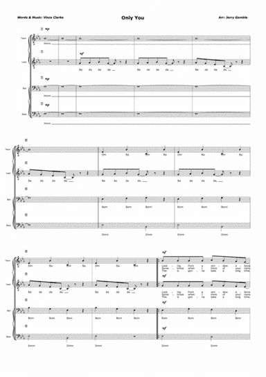 Only You (arr. Jerry Gamble)
