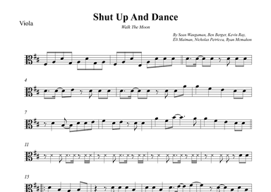 Shut Up And Dance (arr. Wesley S. SIlva)
