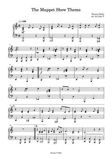 The Muppet Show Theme (arr. Luka T)