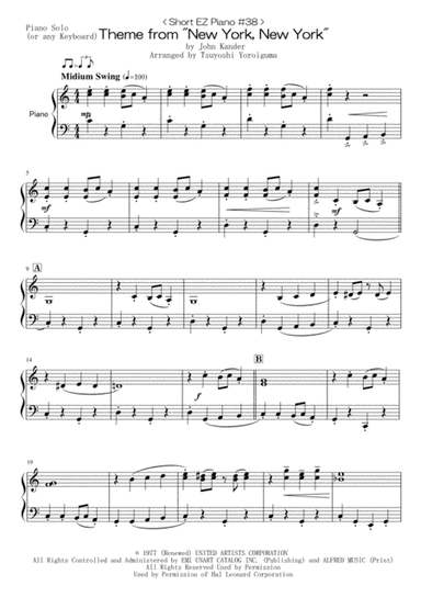 Theme From "New York, New York" (arr. Tsuyoshi Yoroiguma)