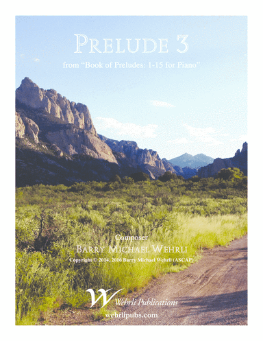 Prelude 3 from "Book of Preludes: 1-15 for Piano"