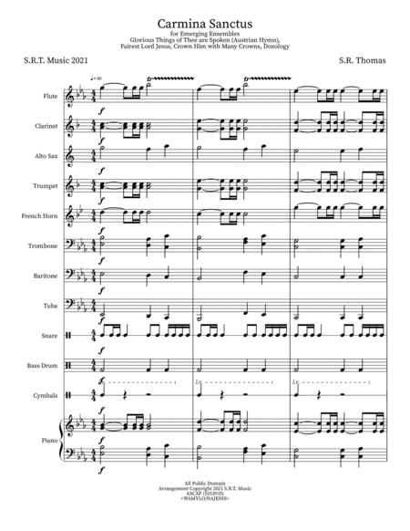 Carmina Sanctus (arr. SRT Music)