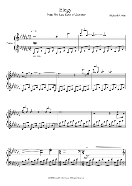 Elegy (from The Last Days of Summer)
