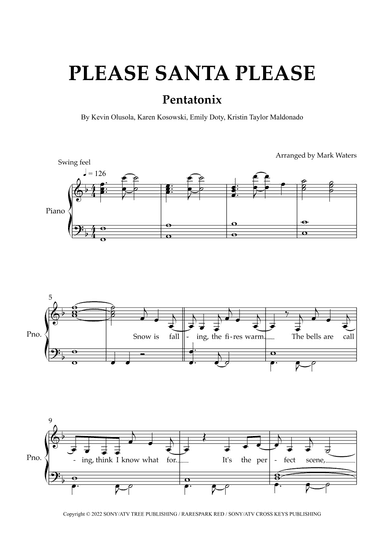 Please Santa Please (arr. Mark Waters)