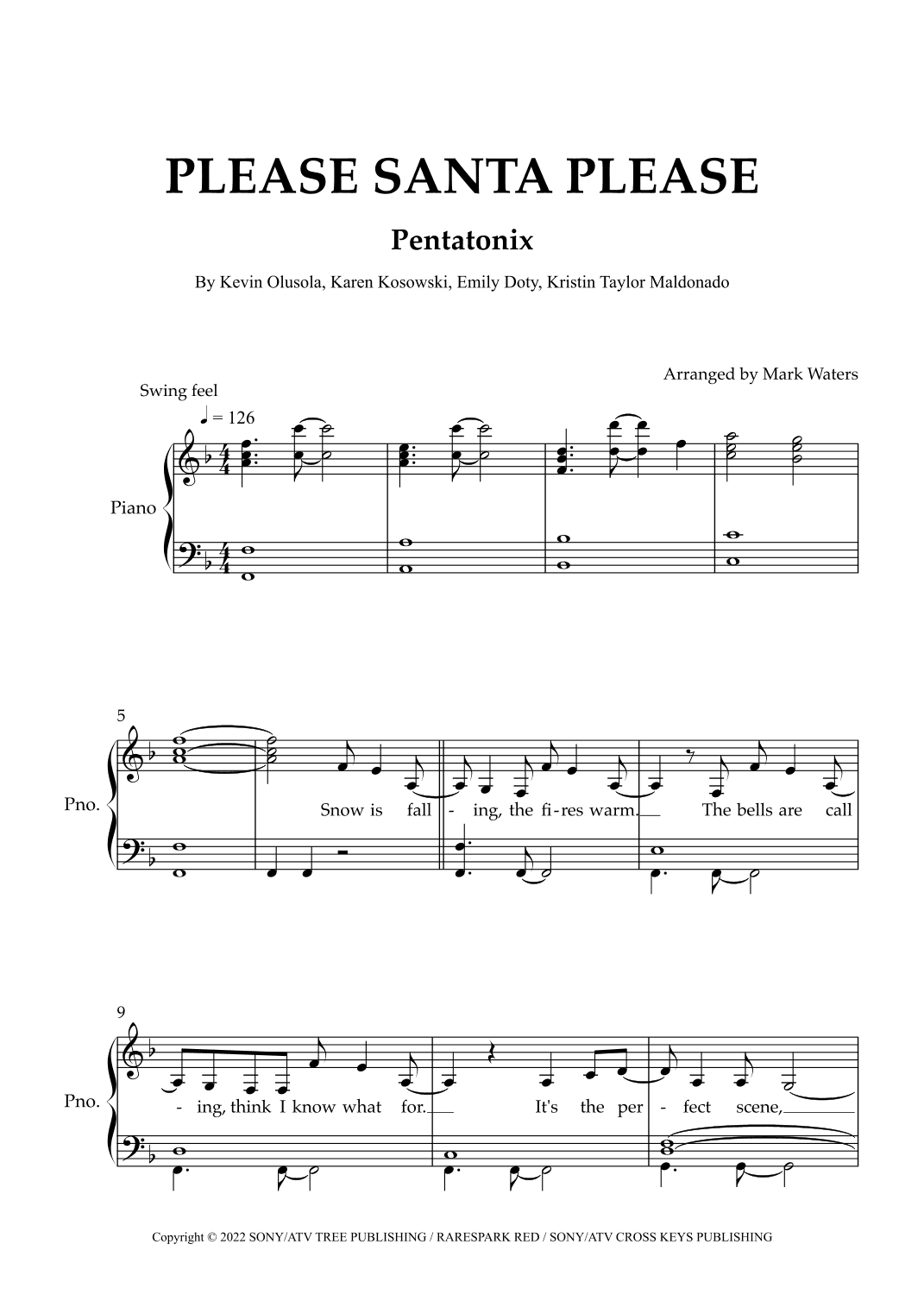 Please Santa Please (arr. Mark Waters)