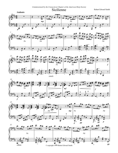 Sicilienne for Harp
