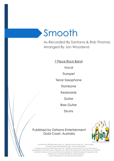 Smooth (arr. Jon Woodend)