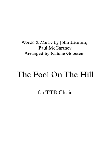 The Fool On The Hill (arr. Natalie Goossens)