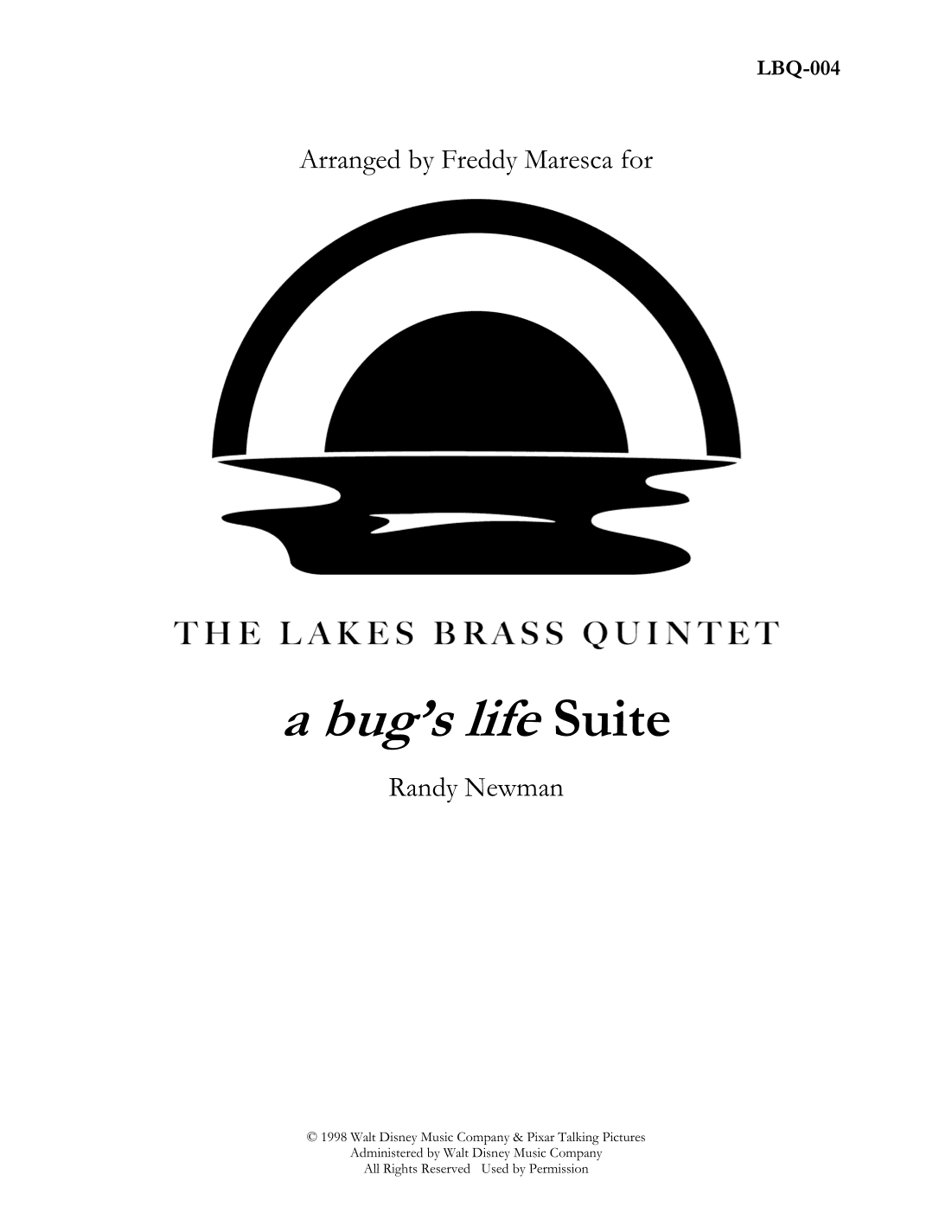 A Bug's Life Suite (arr. Freddy Maresca)