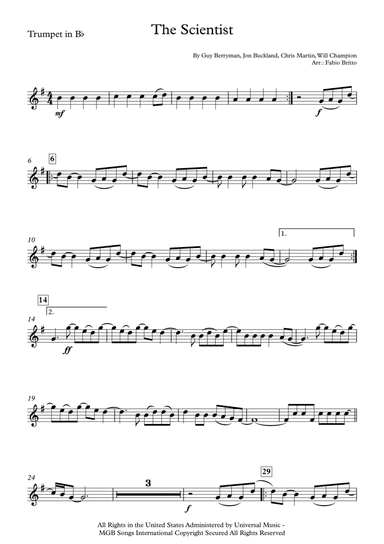 The Scientist (arr. Fabio Britto)