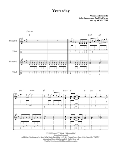 Yesterday (arr. John Kim)