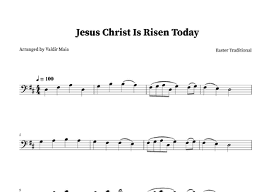 Jesus Christ Is Risen Today - Cello (arr. Valdir Maia)