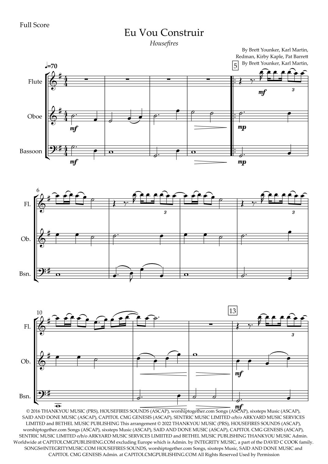 Build My Life (arr. Fabio Britto)