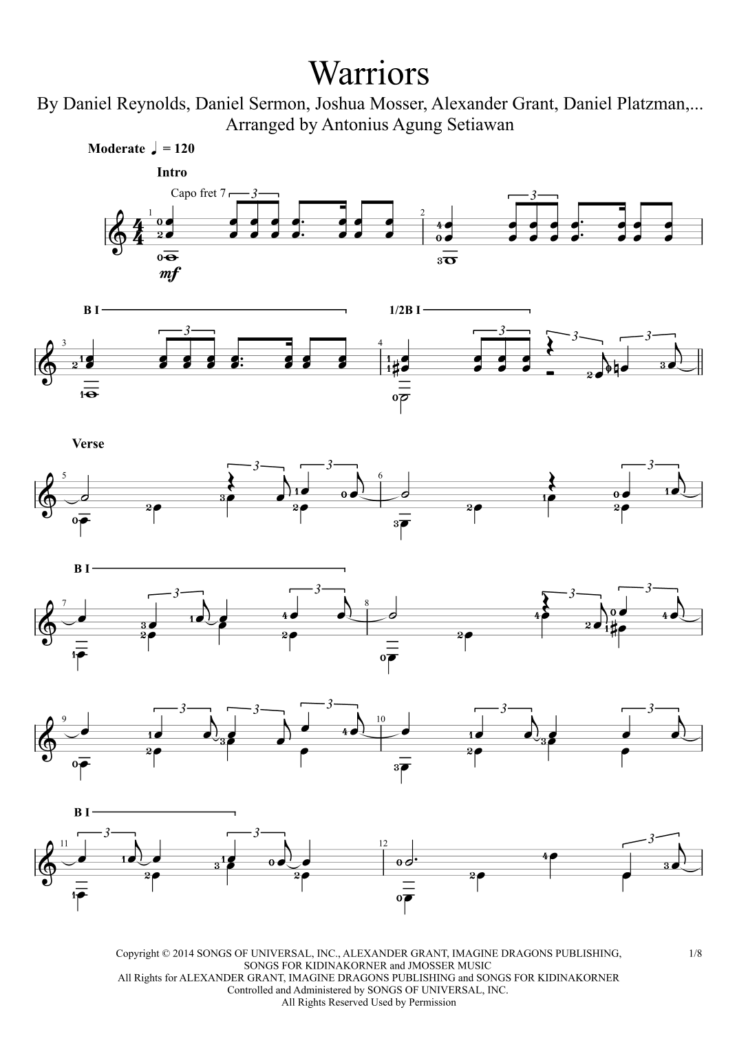 Warriors (arr. Antonius Agung Setiawan)