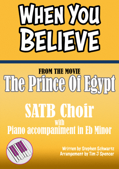 When You Believe (arr. The Accompanist - Tim J Spencer)