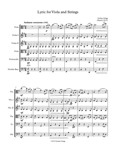 Lyric for Viola and Strings