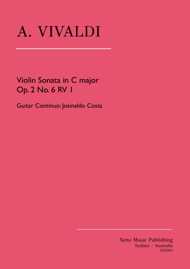 Violin Sonata in C Major Op. 2 n. 6 RV1 (Guitar accompaniment) (arr. Josinaldo Costa)