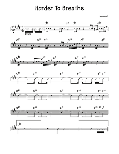 Harder To Breathe (arr. David M Fagnant)