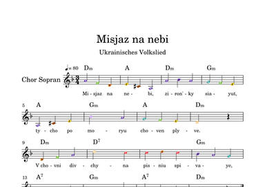 Місяць на небі Moskau na nebi (arr. Darya Lenz)
