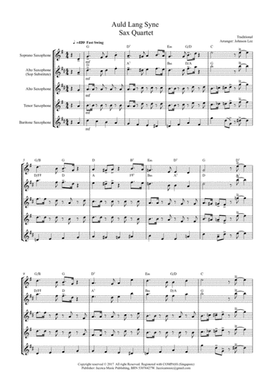 AULD LANG SYNE (arr. Johnson Lee)