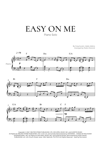 Easy On Me (arr. Pedro Merendi)