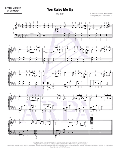 You Raise Me Up (arr. Yee Lam (Elam) LAI)