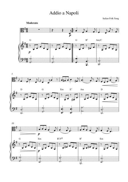 Addio a Napoli (arr. Kaiserin Rebecca)