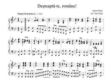 De?teapta-te, Române! (Romania National Anthem) (arr. Toni Nita)
