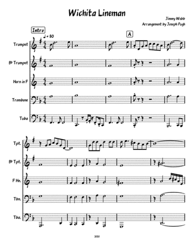 Wichita Lineman (arr. Joseph Pugh)