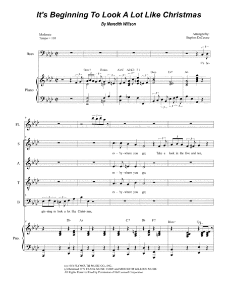 It's Beginning To Look Like Christmas (arr. Stephen DeCesare)