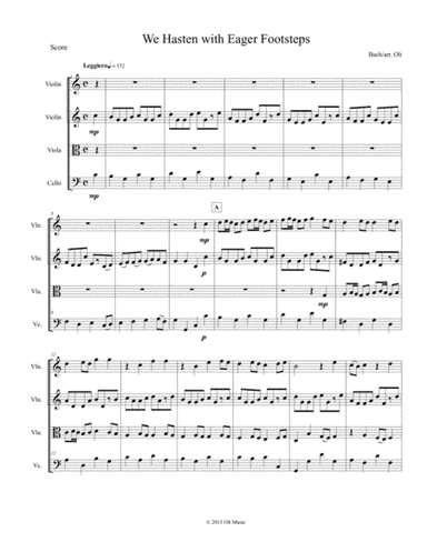 We Hasten with Eager Footsteps (arr. Tim Olt)