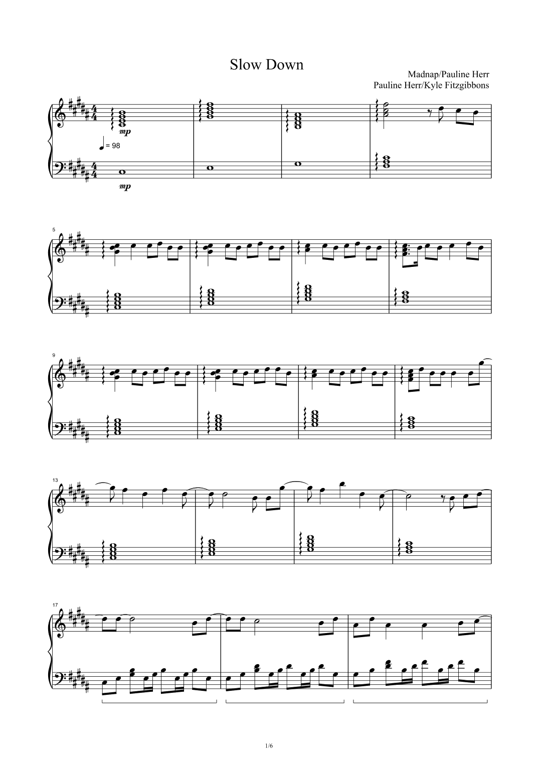 Slow Down (arr. Madnap Feat. Pauline Herr)