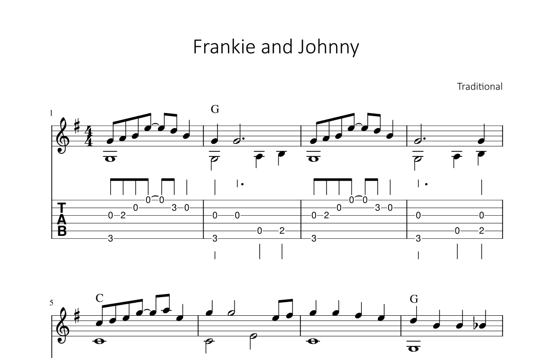 Frankie and Johnny (arr. Bettina Schipp)