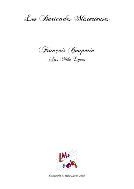 Les Baricades Misterieuses (Brass Trio) (arr. Mike Lyons)