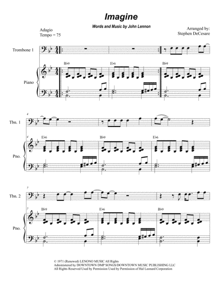 Imagine (arr. Stephen DeCesare)