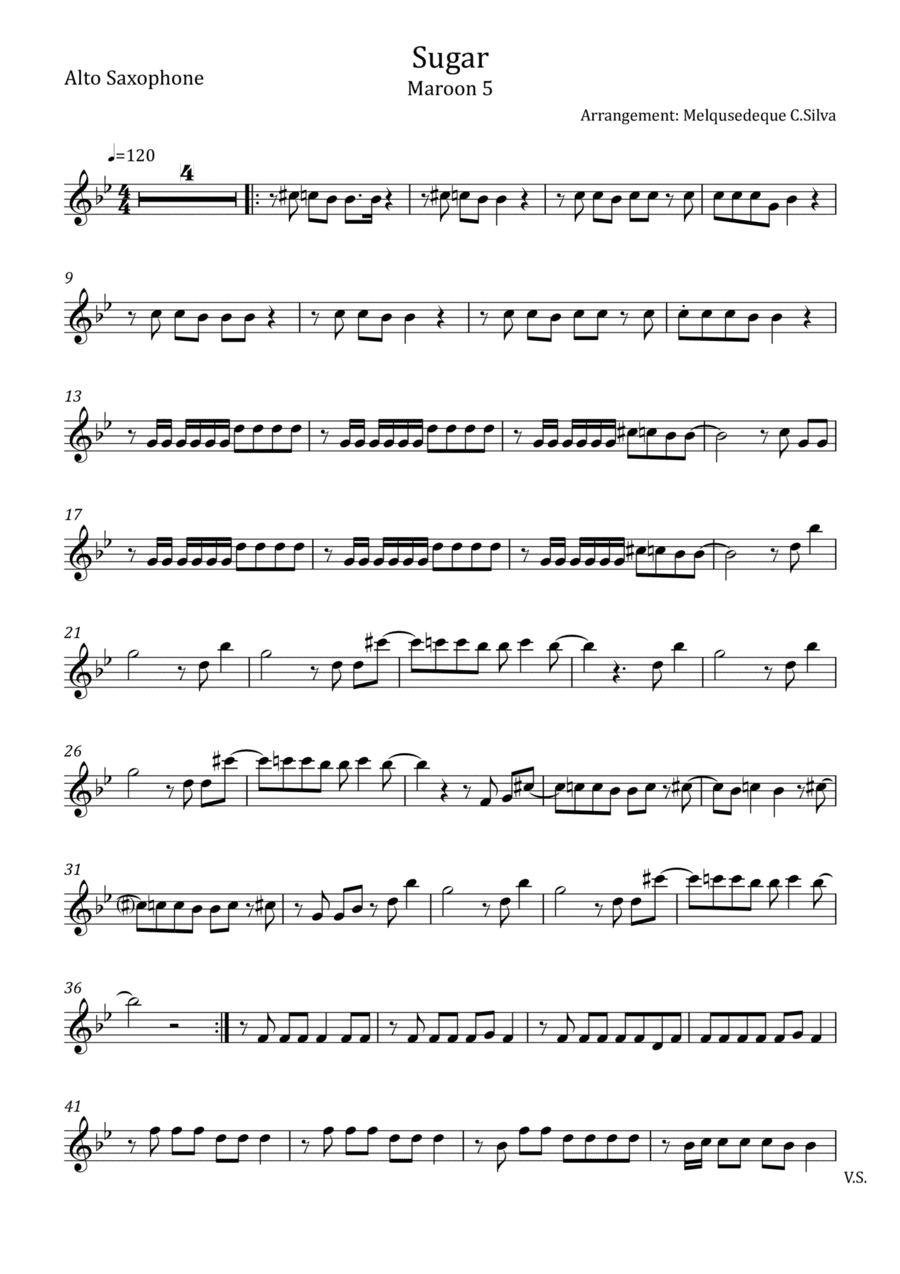 Sugar (arr. Melquisedeque C.Silva)