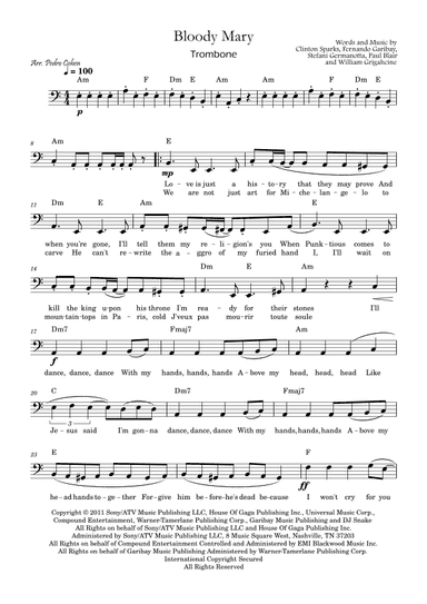 Bloody Mary (arr. Pedro Cohen)