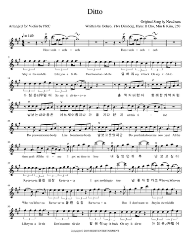 Ditto (arr. PRC)
