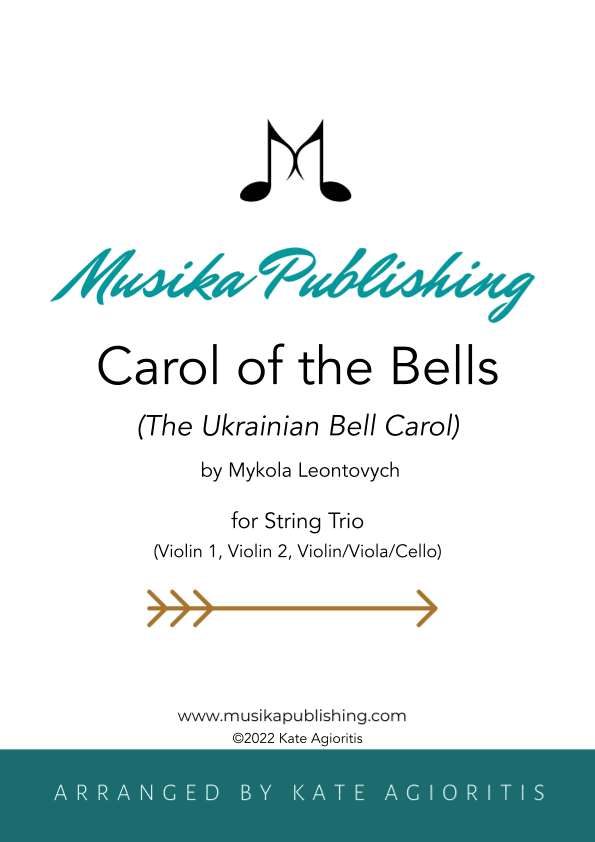 Carol of the Bells (Ukrainian Bell Carol) - String Trio (arr. Kate Agioritis)