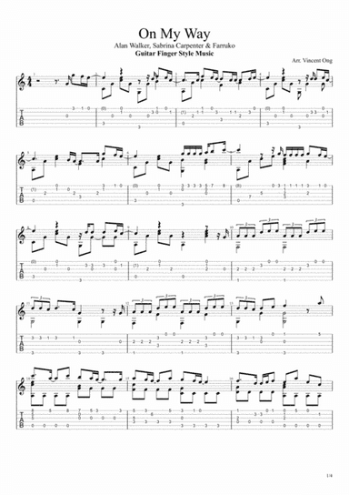 On My Way (arr. Vincent Ong)