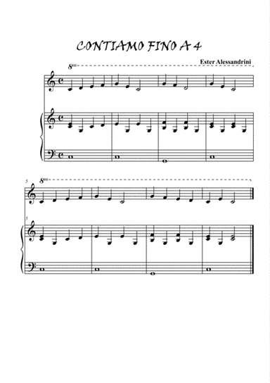 We count up to 4 (easy piano 3 hands)