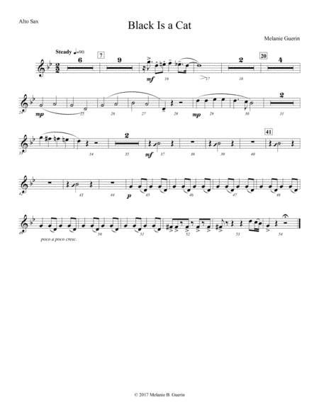 Black is a Cat- instrumental parts