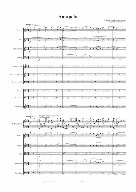 Amapola (pretty Little Poppy) (arr. Daryl McKenzie)