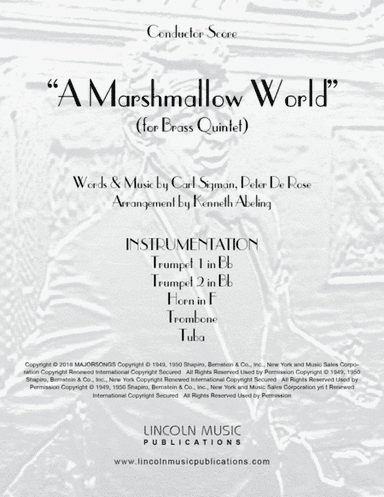 A Marshmallow World (arr. Kenneth Abeling)