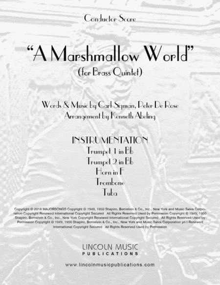 A Marshmallow World (arr. Kenneth Abeling)