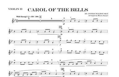 Carol Of The Bells - Score Only (arr. Mason Sawyer)