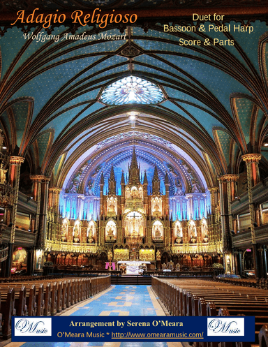 Adagio Religioso, K622, Duet for Bassoon & Pedal Harp (arr. Serena O'Meara)